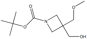 tert-butyl 3-(hydroxymethyl)-3-(methoxymethyl)azetidine-1-carboxylate Struktur