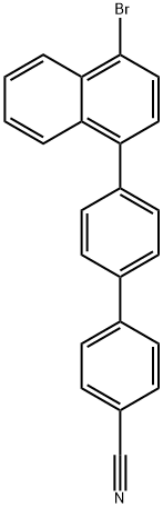 [1,1'-Biphenyl]-4-carbonitrile, 4'-[4-(4,4,5,5-tetramethyl-1,3,2-dioxaborolan-2-yl)-1-naphthalenyl]- Struktur