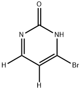 4-bromopyrimidin-5,6-d2-2-ol Struktur