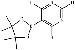 5-(4,4,5,5-tetramethyl-1,3,2-dioxaborolan-2-yl)pyrimidine-2,4,6-d3 Structure