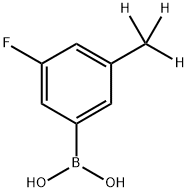 (3-fluoro-5-(methyl-d3)phenyl)boronic acid Struktur