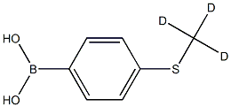 (4-((methyl-d3)thio)phenyl)boronic acid Struktur