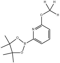 2-(methoxy-d3)-6-(4,4,5,5-tetramethyl-1,3,2-dioxaborolan-2-yl)pyridine Struktur