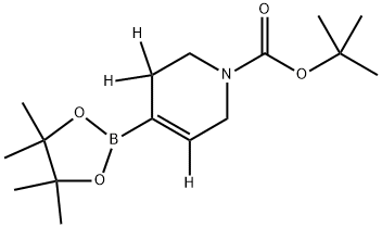 tert-butyl 4-(4,4,5,5-tetramethyl-1,3,2-dioxaborolan-2-yl)-3,6-dihydropyridine-1(2H)-carboxylate-3,3,5-d3 Struktur