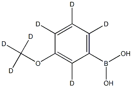 (3-(methoxy-d3)phenyl-2,4,5,6-d4)boronic acid Struktur