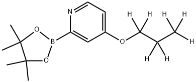 4-(propoxy-d7)-2-(4,4,5,5-tetramethyl-1,3,2-dioxaborolan-2-yl)pyridine Struktur