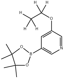 3-(ethoxy-d5)-5-(4,4,5,5-tetramethyl-1,3,2-dioxaborolan-2-yl)pyridine Struktur