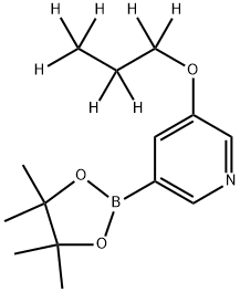 3-(propoxy-d7)-5-(4,4,5,5-tetramethyl-1,3,2-dioxaborolan-2-yl)pyridine Struktur