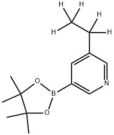 3-(ethyl-d5)-5-(4,4,5,5-tetramethyl-1,3,2-dioxaborolan-2-yl)pyridine Struktur