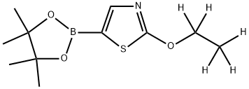 2-(ethoxy-d5)-5-(4,4,5,5-tetramethyl-1,3,2-dioxaborolan-2-yl)thiazole Struktur