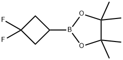 2-(3,3-difluorocyclobutyl)-4,4,5,5-tetramethyl-1,3,2-dioxaborolane Struktur