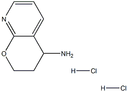 3,4-Dihydro-2H-pyrano[2,3-b]pyridin-4-ylamine dihydrochloride Struktur