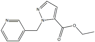 ethyl 1-(pyridin-3-ylmethyl)-1H-pyrazole-5-carboxylate Struktur