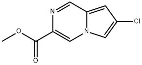 methyl 7-chloropyrrolo[1,2-a]pyrazine-3-carboxylate Struktur