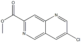 methyl 3-chloro-1,6-naphthyridine-7-carboxylate Struktur