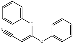 3,3-Diphenoxyacrylonitrile Struktur