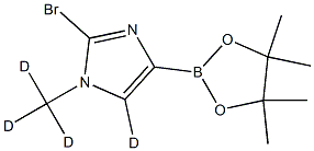 2-bromo-1-(methyl-d3)-4-(4,4,5,5-tetramethyl-1,3,2-dioxaborolan-2-yl)-1H-imidazole-5-d Struktur