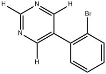 5-(2-bromophenyl)pyrimidine-2,4,6-d3 Struktur