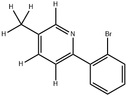 2-(2-bromophenyl)-5-(methyl-d3)pyridine-3,4,6-d3 Struktur