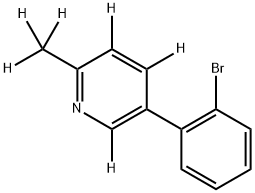 5-(2-bromophenyl)-2-(methyl-d3)pyridine-3,4,6-d3 Struktur