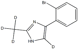 4-(2-bromophenyl)-2-(methyl-d3)-1H-imidazole-5-d Struktur