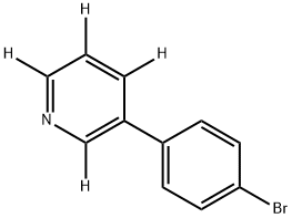 3-(4-bromophenyl)pyridine-2,4,5,6-d4 Struktur