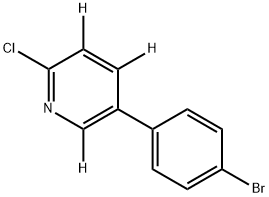 5-(4-bromophenyl)-2-chloropyridine-3,4,6-d3 Struktur