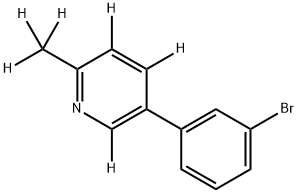 5-(3-bromophenyl)-2-(methyl-d3)pyridine-3,4,6-d3 Structure