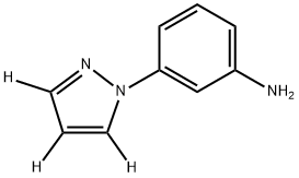 3-(1H-pyrazol-1-yl-d3)aniline Struktur