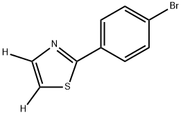 2-(4-bromophenyl)thiazole-4,5-d2 Struktur