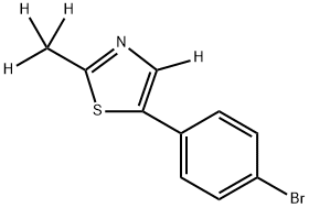 5-(4-bromophenyl)-2-(methyl-d3)thiazole-4-d Struktur