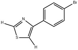 4-(4-bromophenyl)thiazole-2,5-d2 Struktur