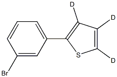 2-(3-bromophenyl)thiophene-3,4,5-d3 Struktur