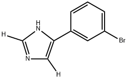 4-(3-bromophenyl)-1H-imidazole-2,5-d2 Struktur