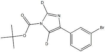 tert-butyl 4-(3-bromophenyl)-1H-imidazole-1-carboxylate-2,5-d2 Struktur