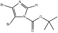 tert-butyl 4,5-dibromo-1H-imidazole-1-carboxylate-2-d Struktur