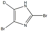 2,4-dibromo-1H-imidazole-5-d Struktur