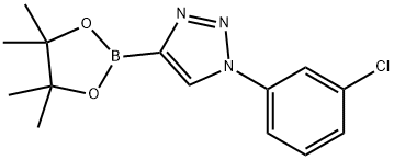 1-(3-chlorophenyl)-4-(4,4,5,5-tetramethyl-1,3,2-dioxaborolan-2-yl)-1H-1,2,3-triazole Struktur