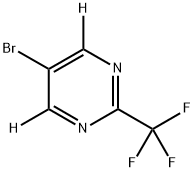 5-bromo-2-(trifluoromethyl)pyrimidine-4,6-d2 Struktur