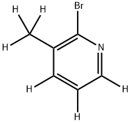 2-bromo-3-(methyl-d3)pyridine-4,5,6-d3 Struktur