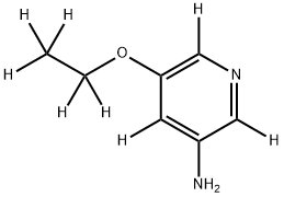 5-(ethoxy-d5)pyridin-2,4,6-d3-3-amine Struktur