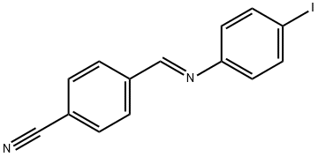 4-{[(4-iodophenyl)imino]methyl}benzonitrile Struktur