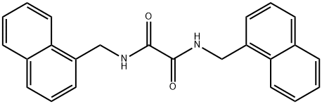 N1,N2-bis(1-naphthalenylmethyl)ethanediamide 結(jié)構(gòu)式