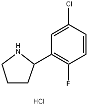 2-(5-CHLORO-2-FLUOROPHENYL)PYRROLIDINE HYDROCHLORIDE Struktur