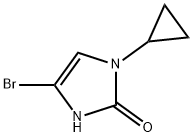 4-bromo-1-cyclopropyl-1,3-dihydro-2H-imidazol-2-one Struktur