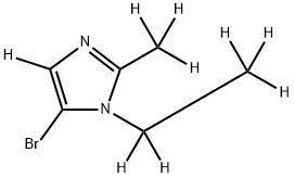 5-bromo-1-(ethyl-d5)-2-(methyl-d3)-1H-imidazole-4-d Struktur