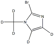 2-bromo-1-(methyl-d3)-1H-imidazole-4,5-d2 Struktur