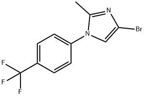 4-bromo-2-methyl-1-(4-(trifluoromethyl)phenyl)-1H-imidazole Struktur