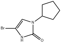 4-bromo-1-cyclopentyl-1,3-dihydro-2H-imidazol-2-one Struktur