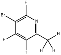 3-bromo-2-fluoro-6-(methyl-d3)pyridine-4,5-d2 Struktur